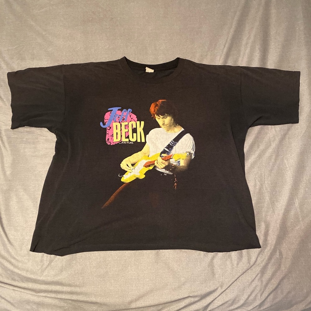 89/90 VTG Jeff Beck World Tour Concert T-Shirt Single Stitch